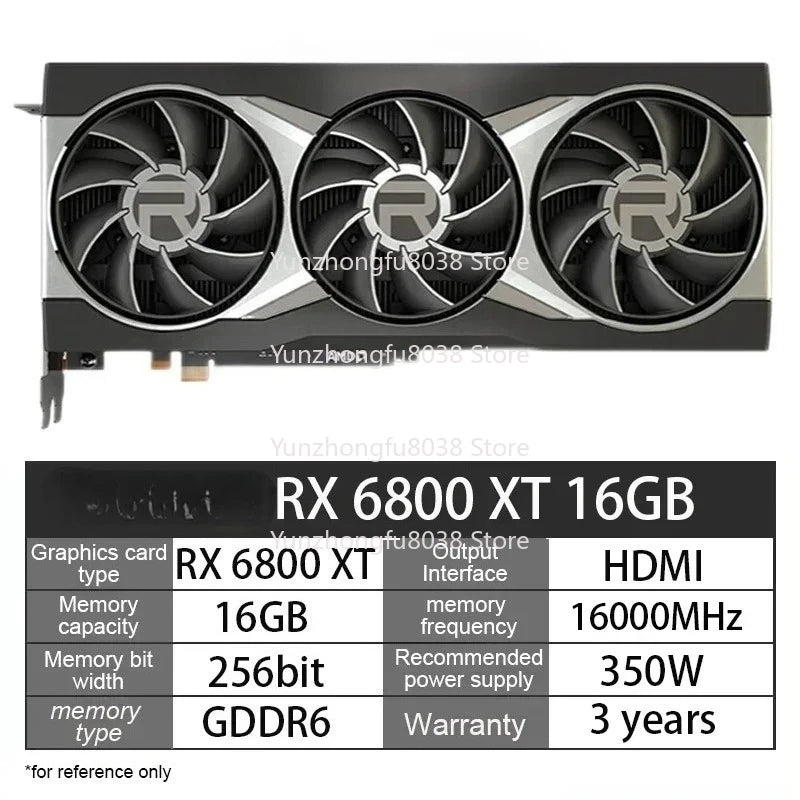 AMD RX 6700xt RX 5700 XT Gaming Graphics Card 16GB GDDR6 RX 6800 XT 6700xt desktop